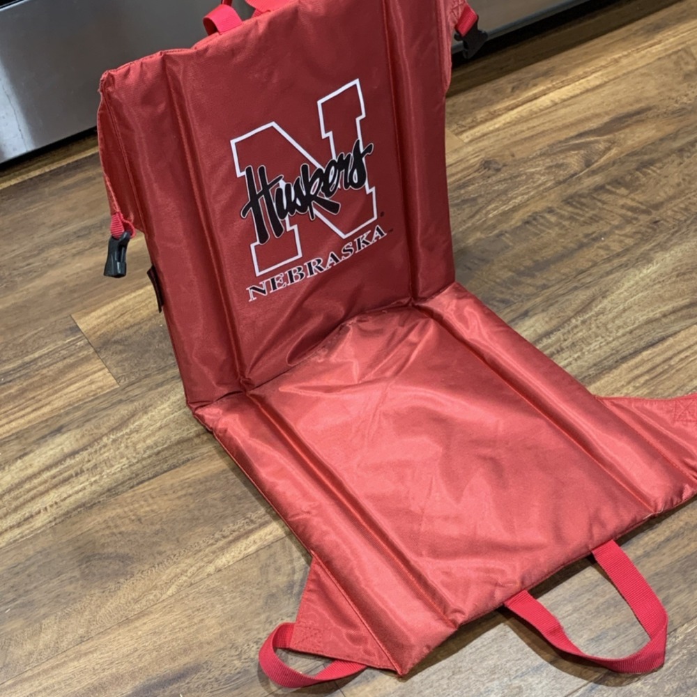 Nebraska Cornhuskers FOOTBALL Red NCAA Stadium Seat Soft Cushion Durable (One)